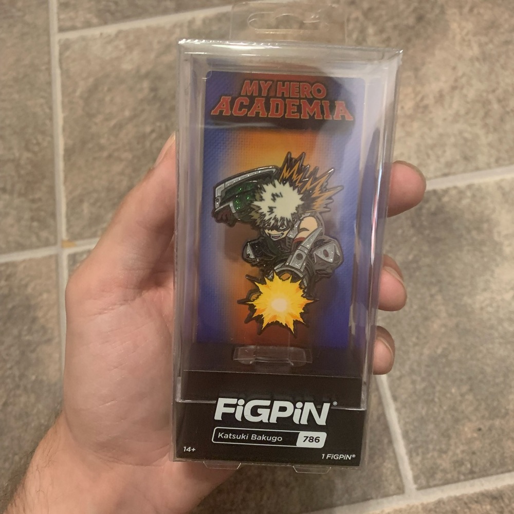 Katsuki Bakugo Glitter Figpin 786 LE Gamestop Exclusive My Hero Academia MHA